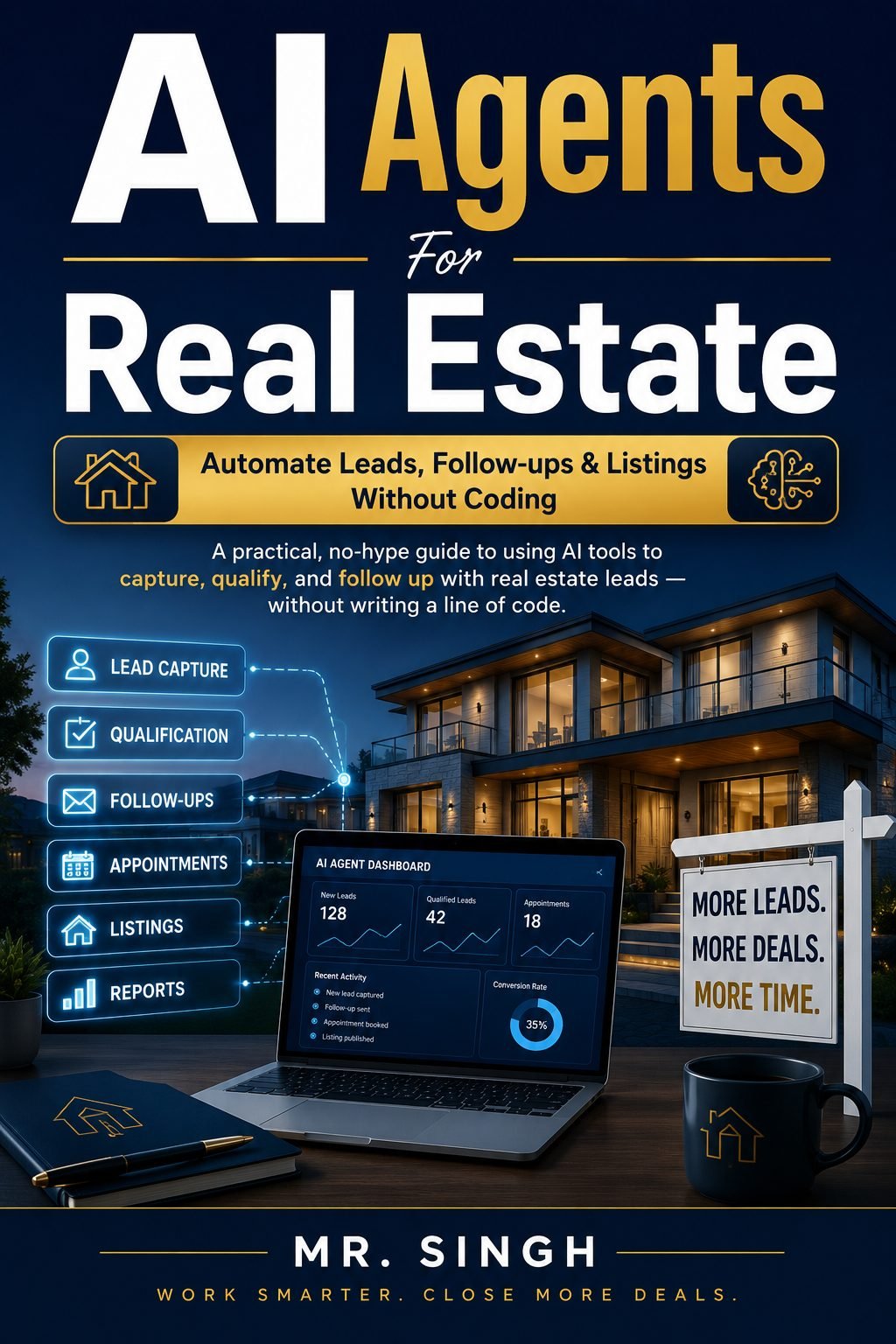 Front cover of AI Agents for Real Estate Agents