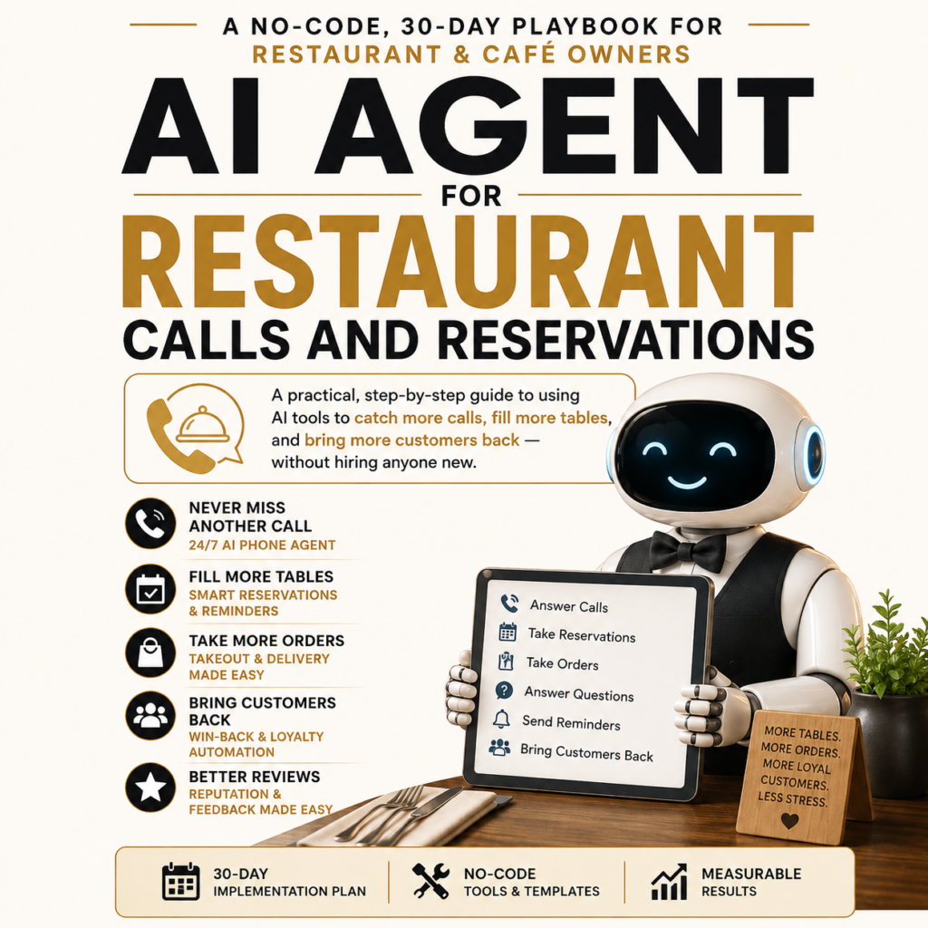 AI agent for restaurant calls and reservations